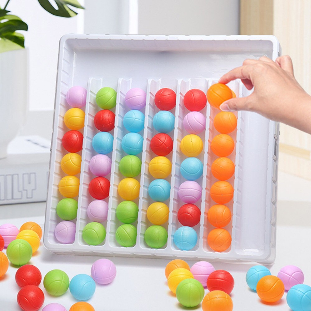 Color Sorting Ball Sensory Game Interactive Educational Board Game for Kids