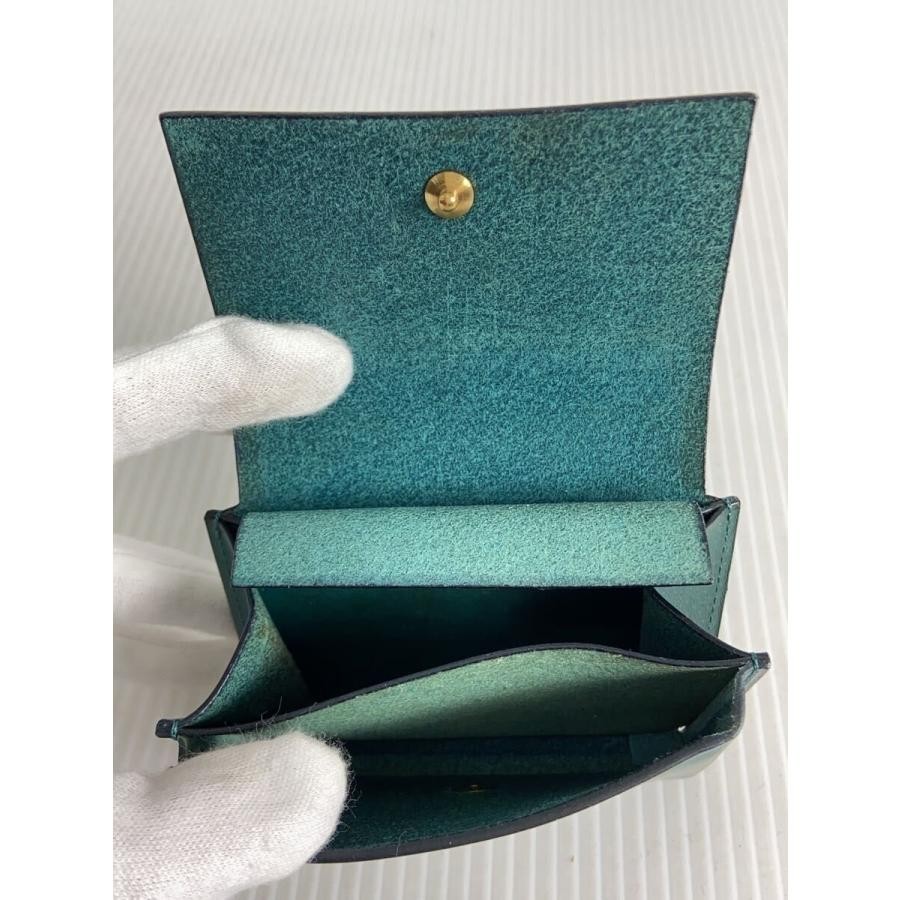 Lemma Coin Case Green Men's Wallet, Plain ,