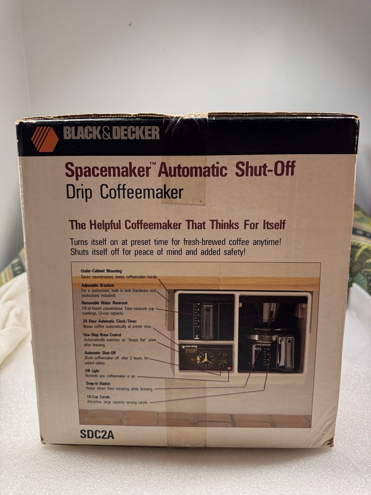 Black & Decker Spacemaker Under Cabinet Drip Coffee Maker SDC2A - Sealed