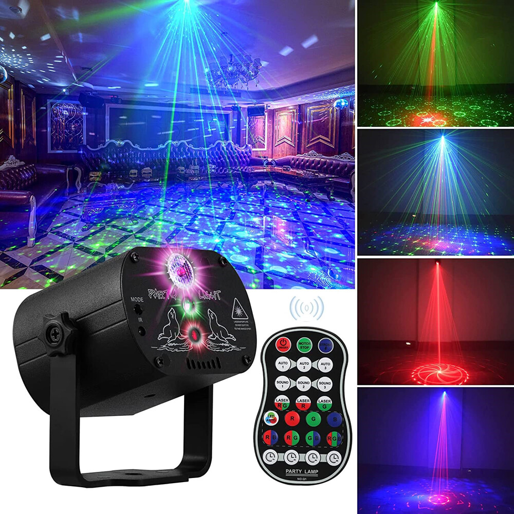 1024 Patterns Disco Party Stage Light Laser Projector LED Disco Show DJ Lighting