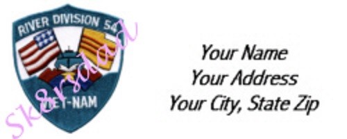 Address Labels - River Division 54 Viet-Nam