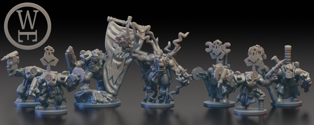 Orc HQ Command Infantry - 6mm/8mm - Wakes Emporium