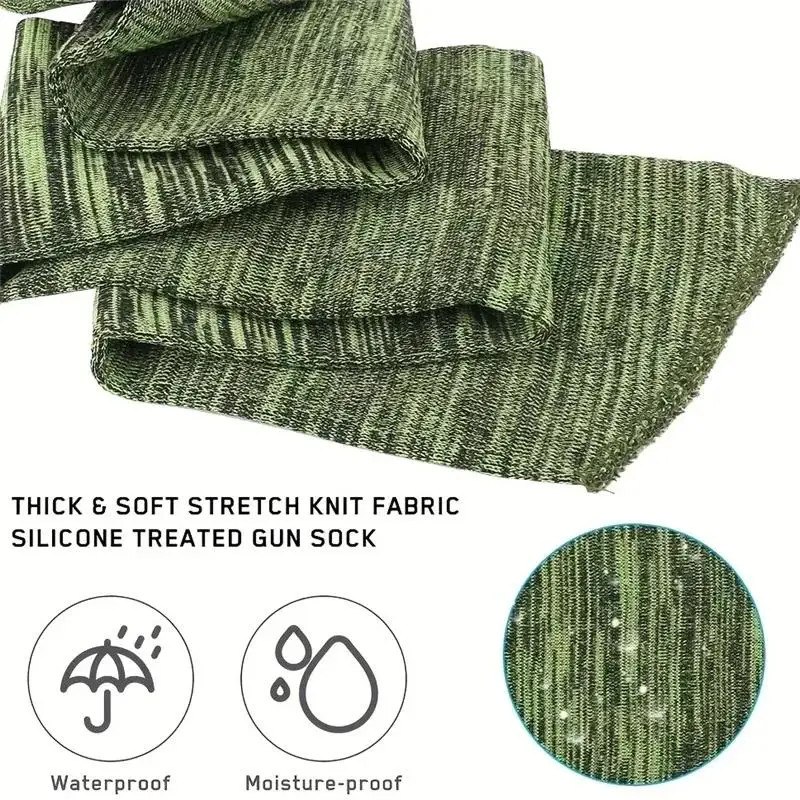Silicone Treated Polyester Gun Sock - Tactical Hunting Sleeve Case Durable