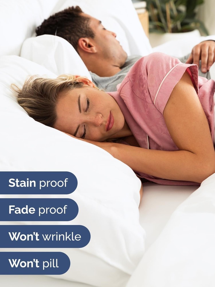 6-Piece King Sheet Set with Extra Deep Pockets - Breathable Microfiber Comfort