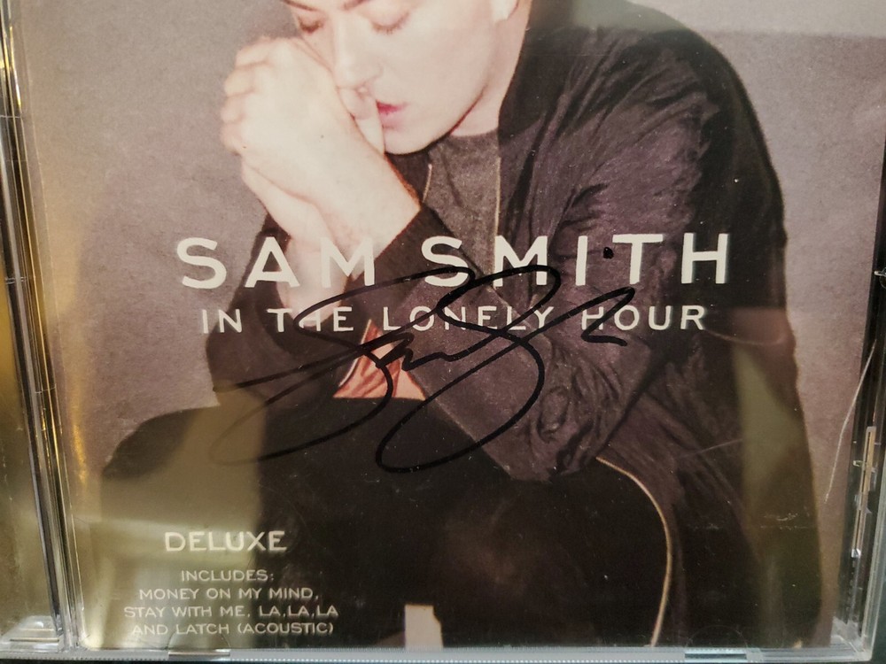 SAM SMITH SIGNED IN THE LONELY HOUR CD AUTOGRAPHED Stay With Me