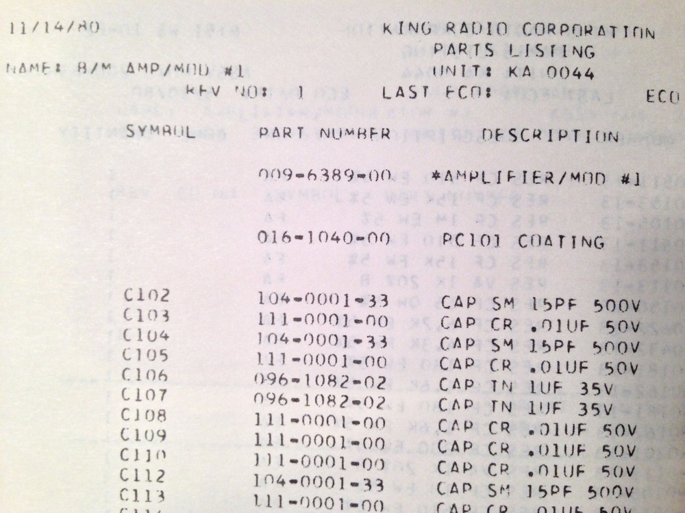 King KA 44 ADF Antenna Service manual