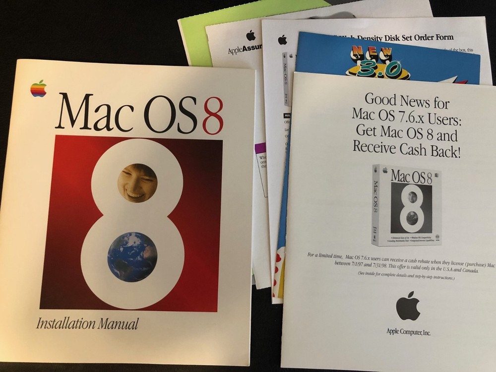 Mac OS 8 User Guide and Paperwork