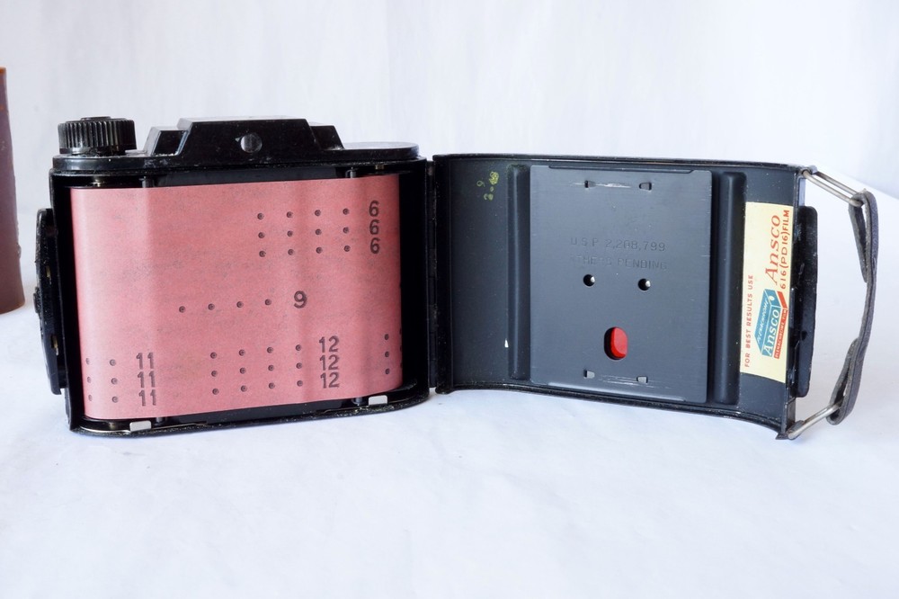 Vintage Ansco Clipper Camera with leather case