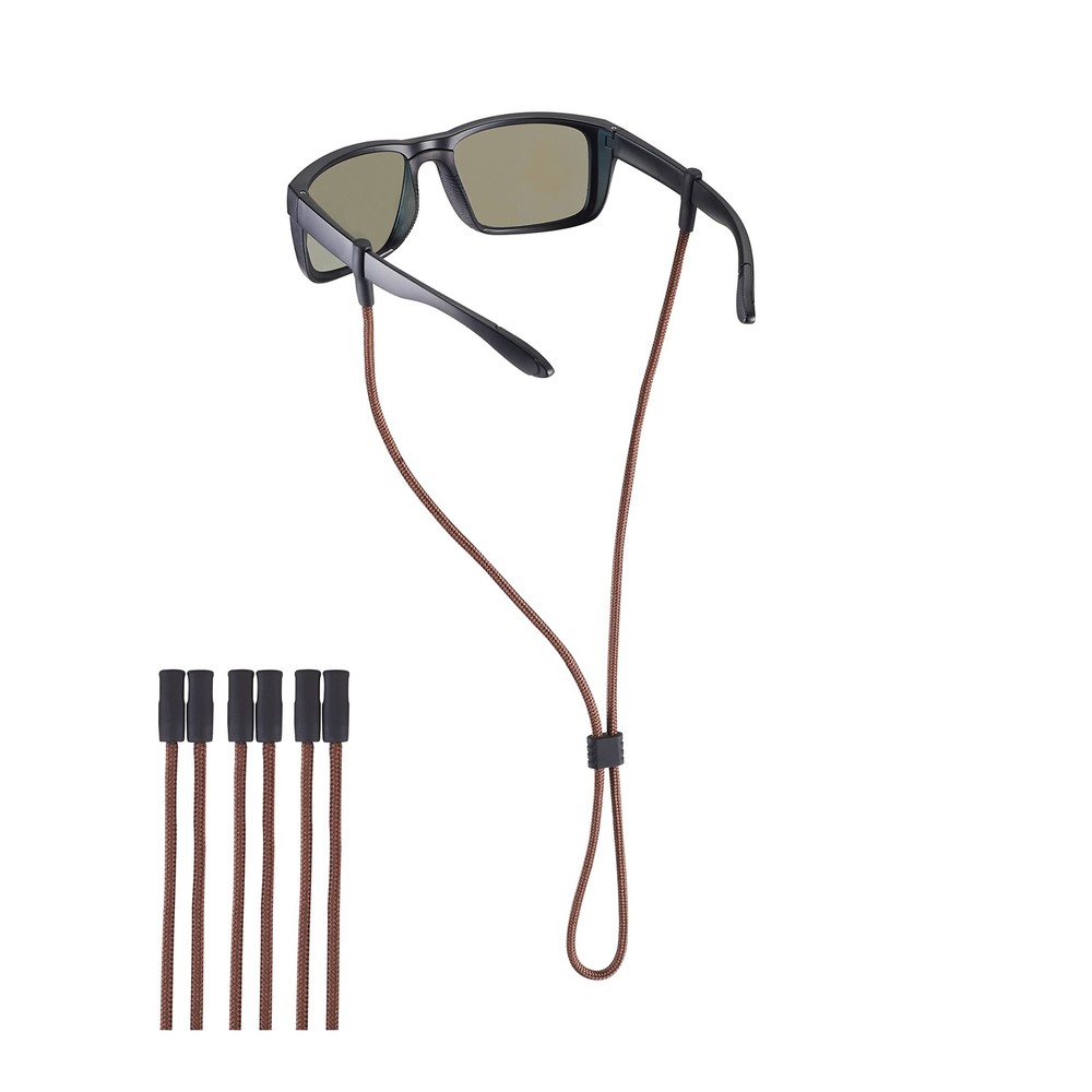 Sunglass Strap, Eyeglasses String Holder Straps Cord, Standard, 3pcs Brown