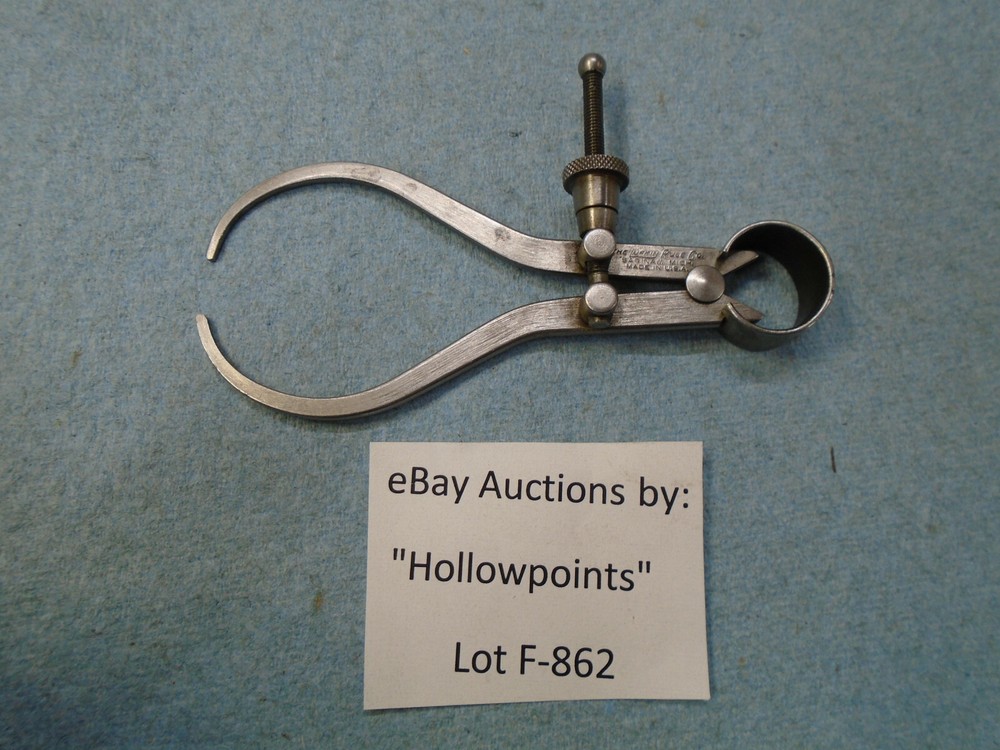 Lufkin No. 41 Spring Type 3" Outside Caliper Flat Leg with Solid Nut F862