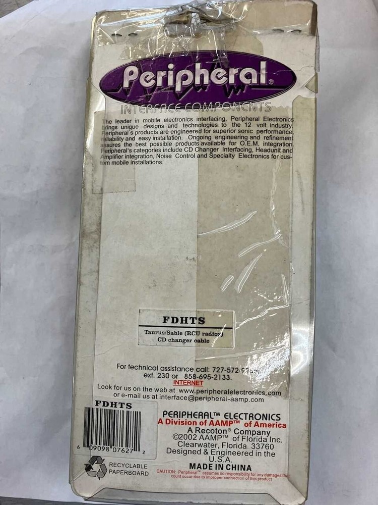 Peripheral FDHTS Taurus/Sable(RCU radios) CD Changer Cable