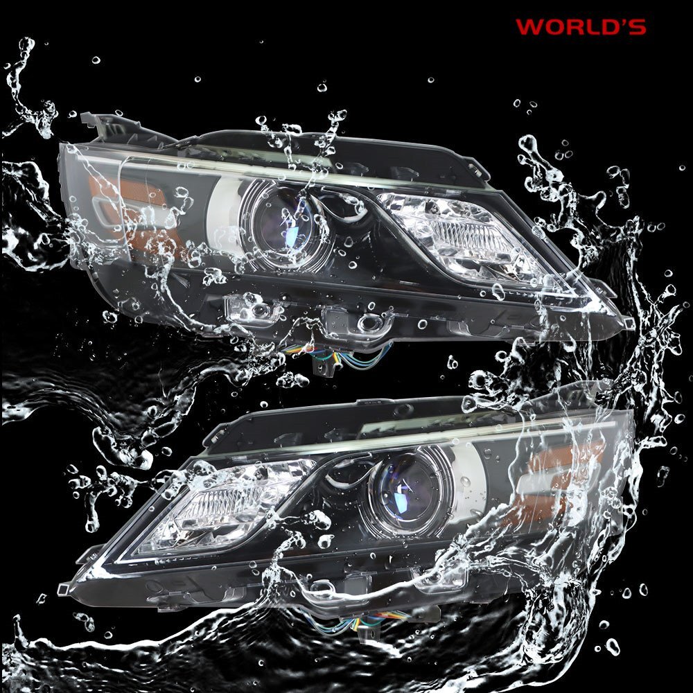 For 2015-2020 Chevrolet Impala Headlights Halogen Type Black Housing Right&Left