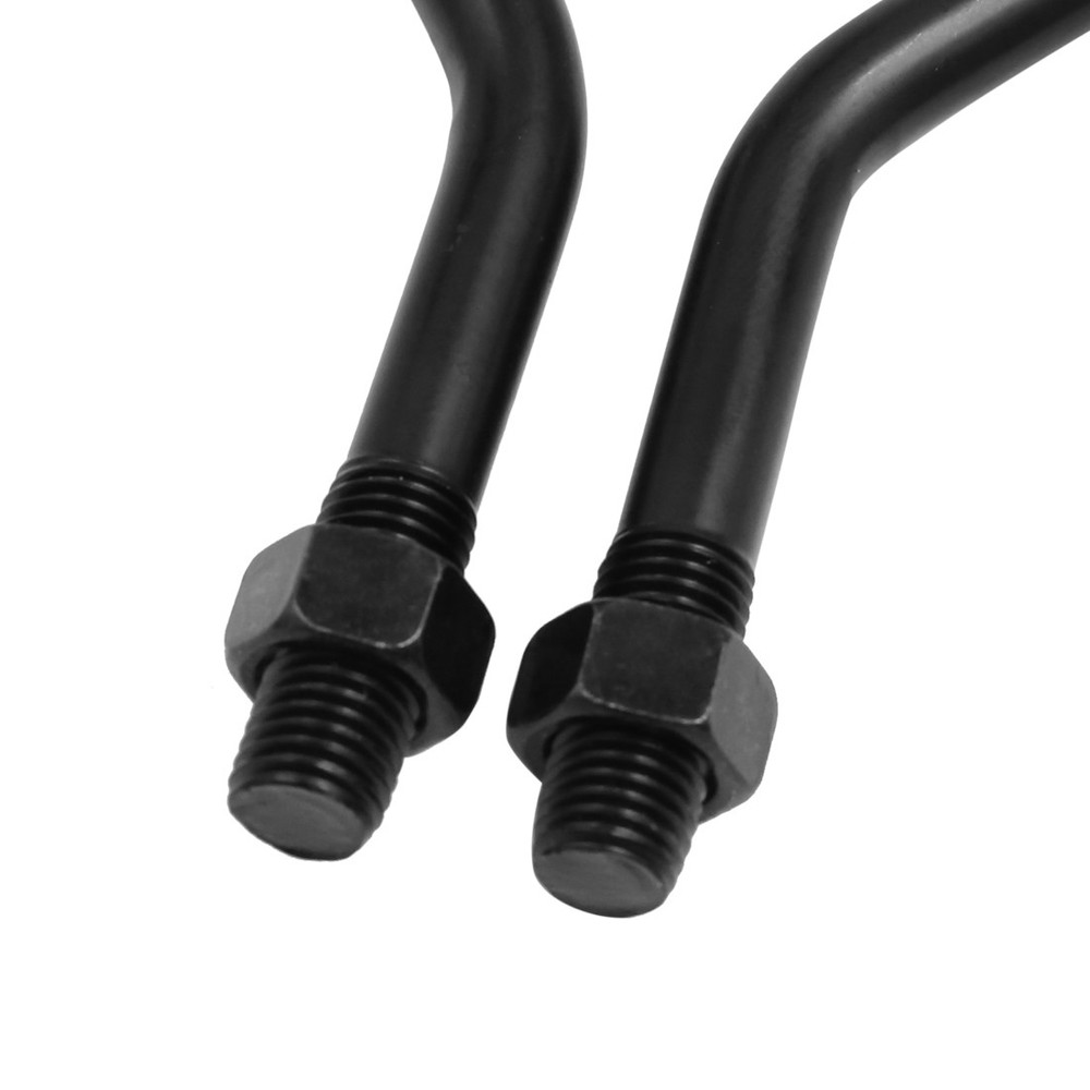 2pcs Universal Red Black 10mm Threaded Motorcycle Rearview Mirrors