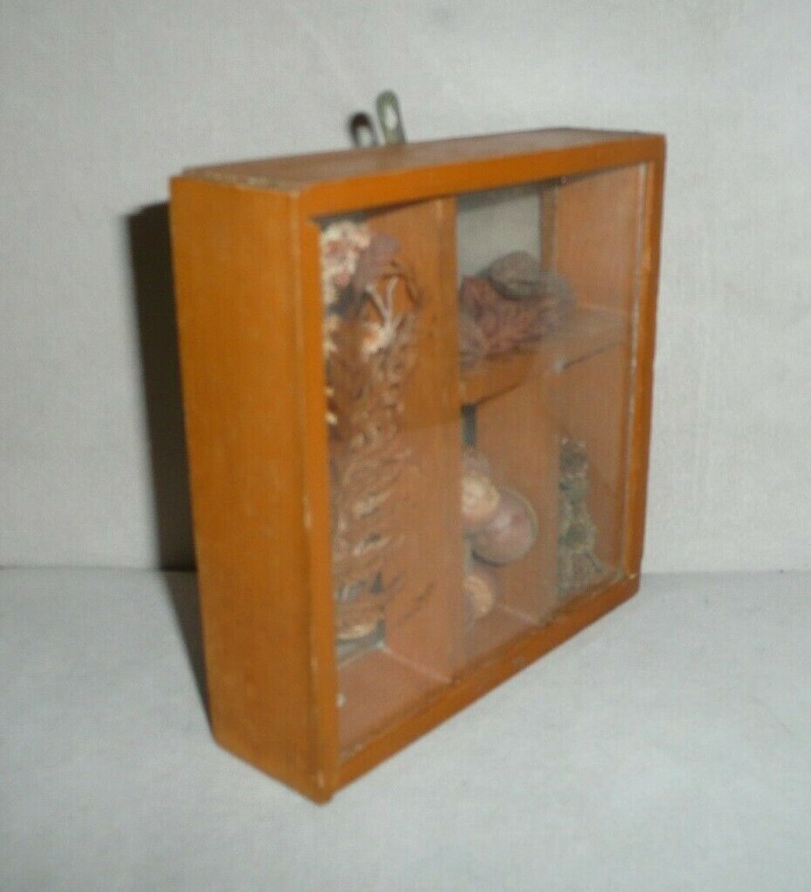 Vintage Seed Shadowbox Wall Hanging Home Décor 5.5" x 5.5"