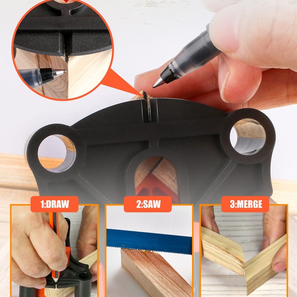 Corner Clamp for Woodworking - 60/90/120° Multi-Angle Adjustable Spring Cla