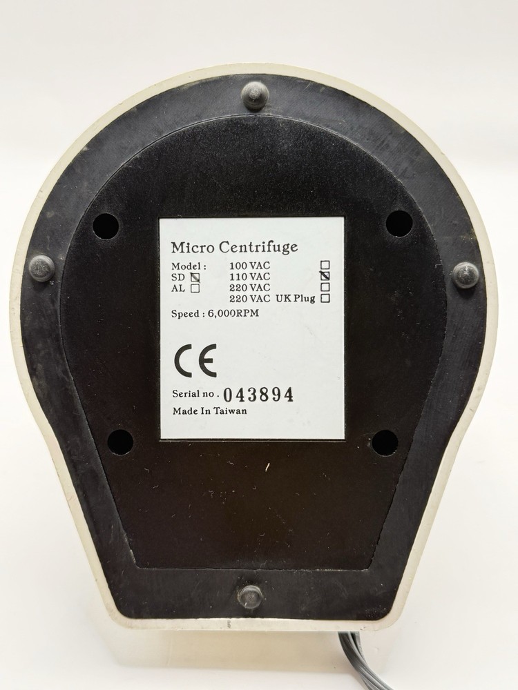 Daigger Micro Centrifuge SD 110V 6 Position Fixed Angle Rotor