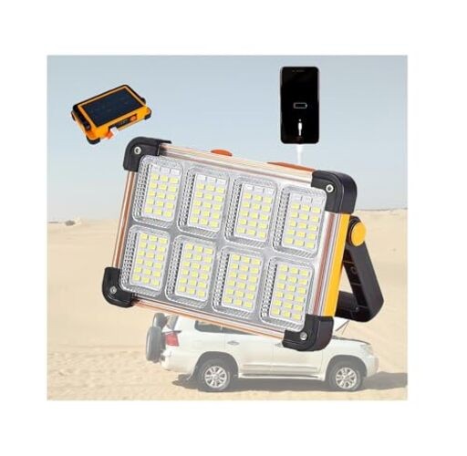Multifunction Rechargeable Work Light Solar Portable Flood 1pack 100W 6000mAh