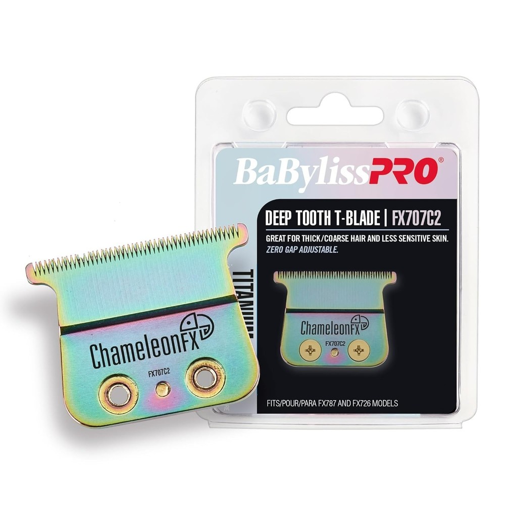 BaBylissPro ChameleonFX Replacement Blade, Titanium Deep Tooth T-Blade , FX707C2
