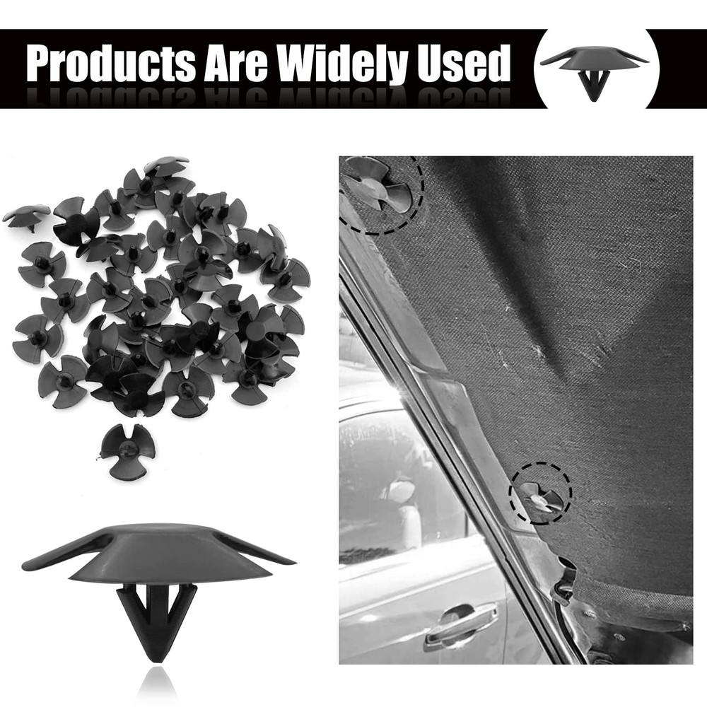 20Pcs Hood Insulation Retainers Push-Type Retainer Clips - One Size,