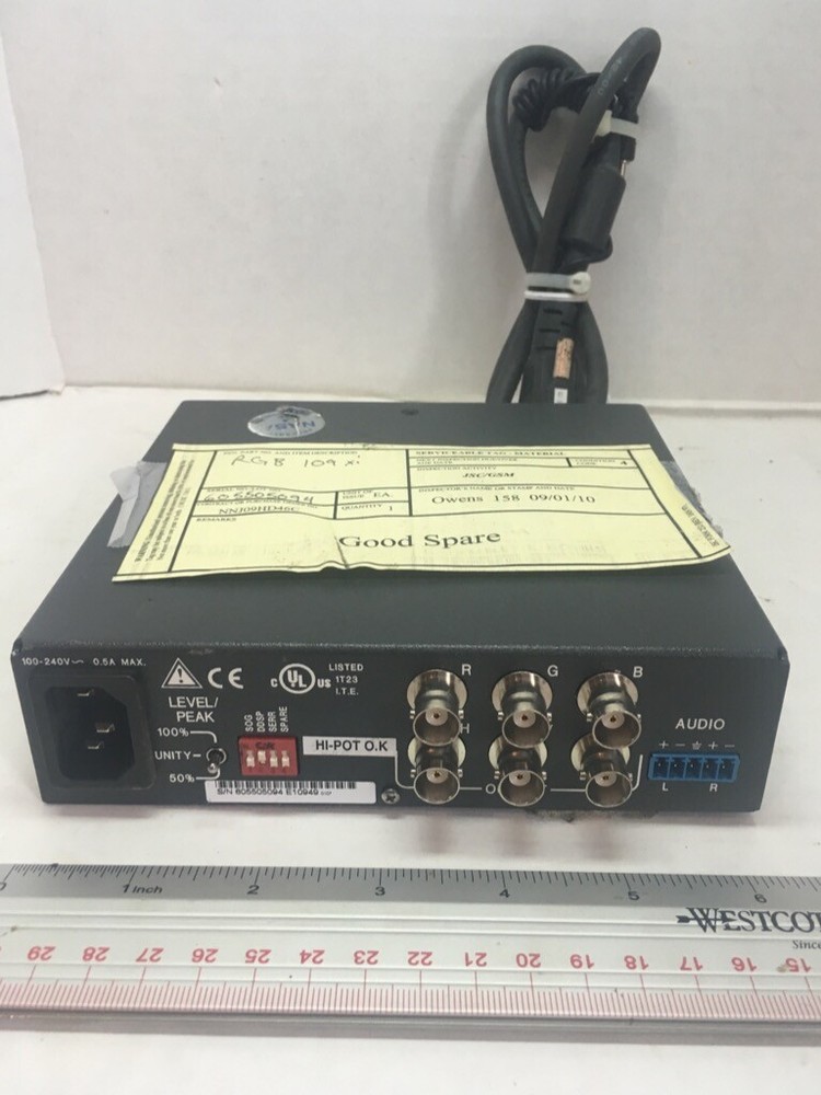 EXTRON VGA INTERFACE WITH ADSP RGB 109 xi