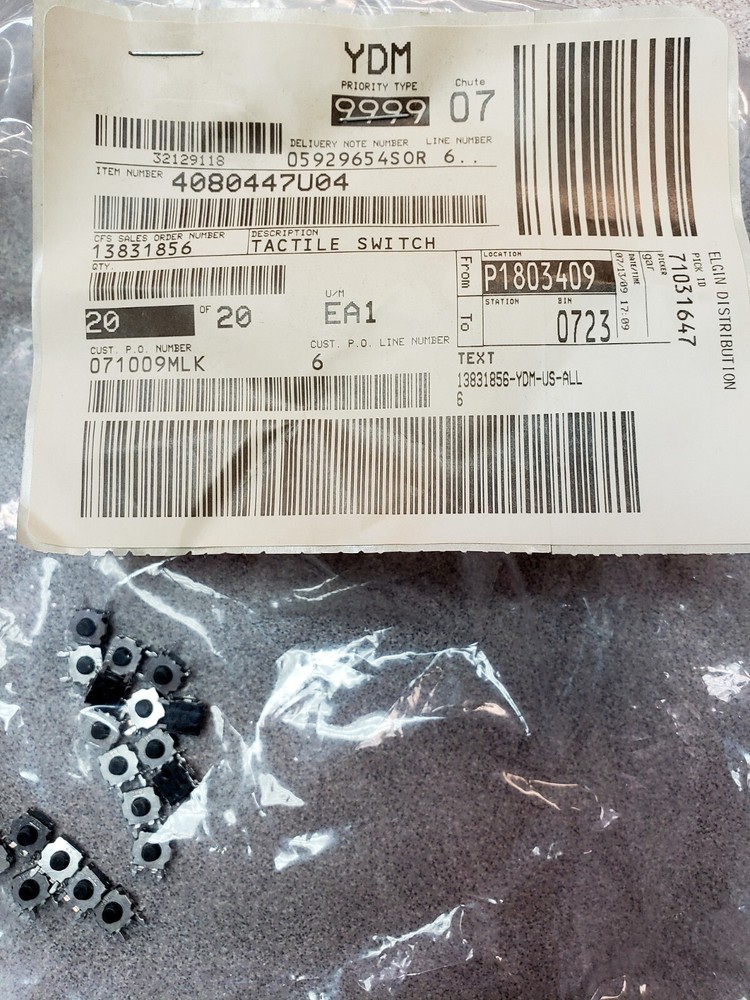 4080447004 TACTILE SWITCH - PTT Switch for SP50