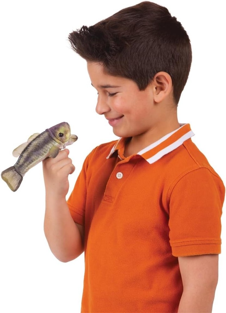 Folkmanis Mini Largemouth Bass Finger Puppet