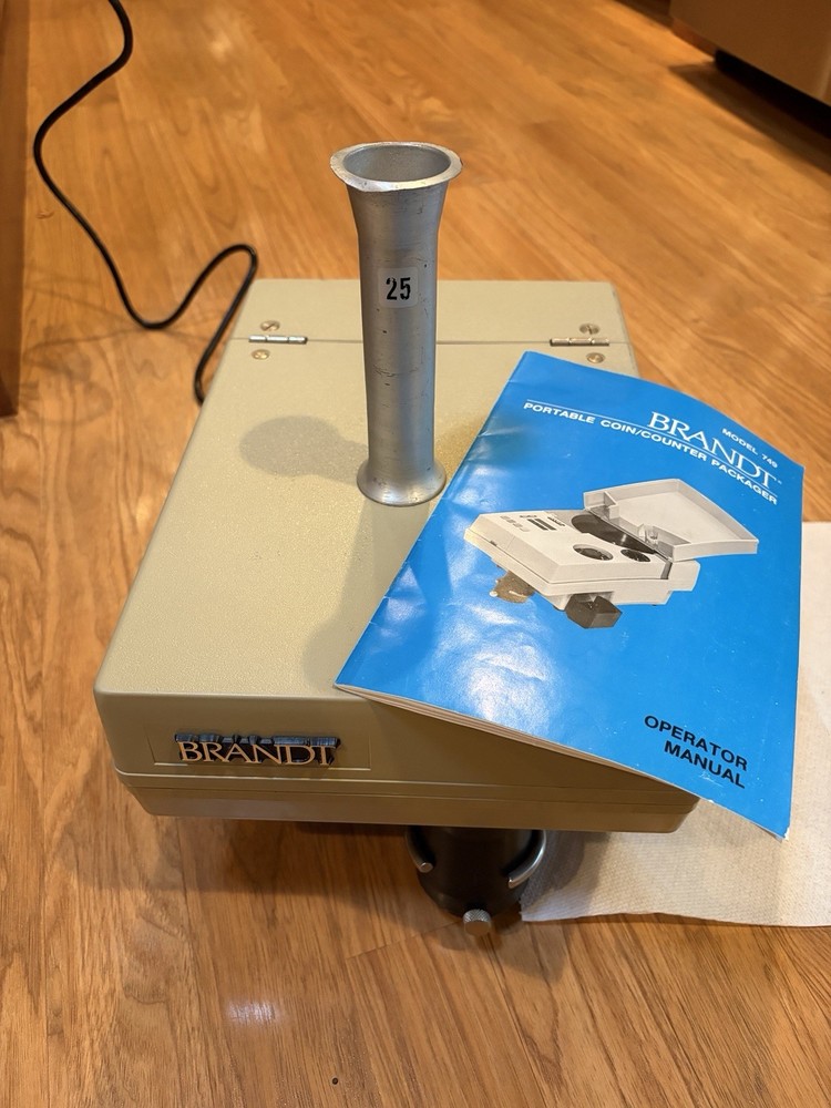 BRANDT MODEL 749 Compact tabletop Coin Counter Sorter