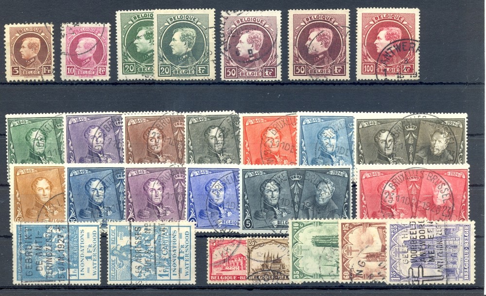 BELGIUM -27 ST. USED - MOST VF --