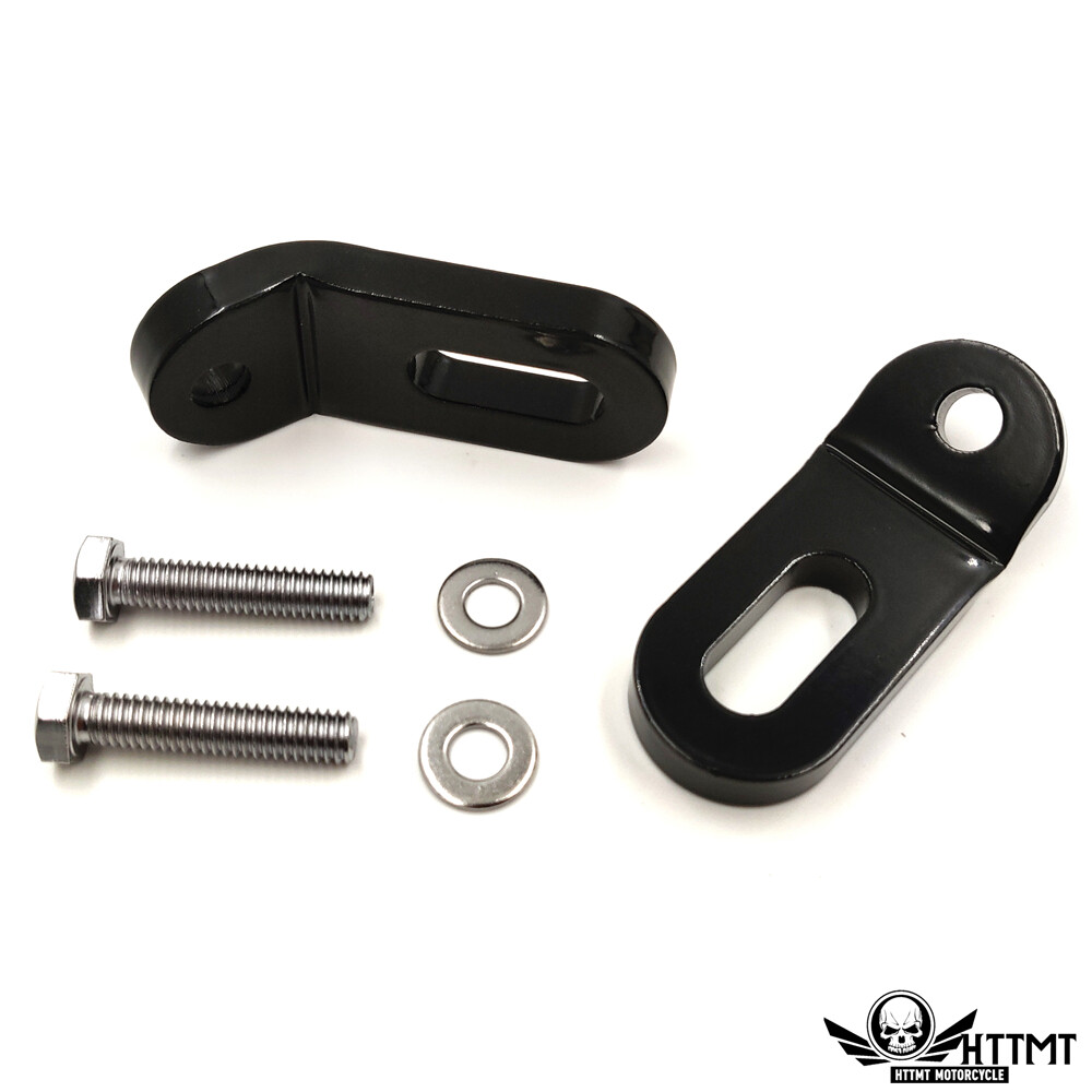 Black Touchless Tie-Downs for Harley Touring Road King Electra Glide
