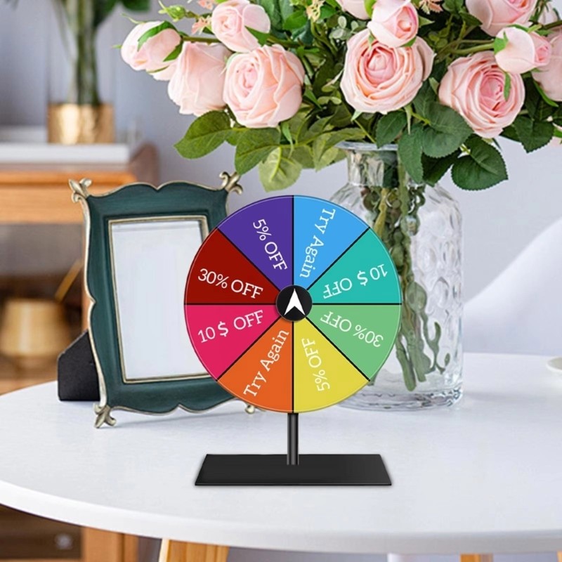 Practical Desktop Fortune Wheel Accessory for Shows and Gatherings Daily Use