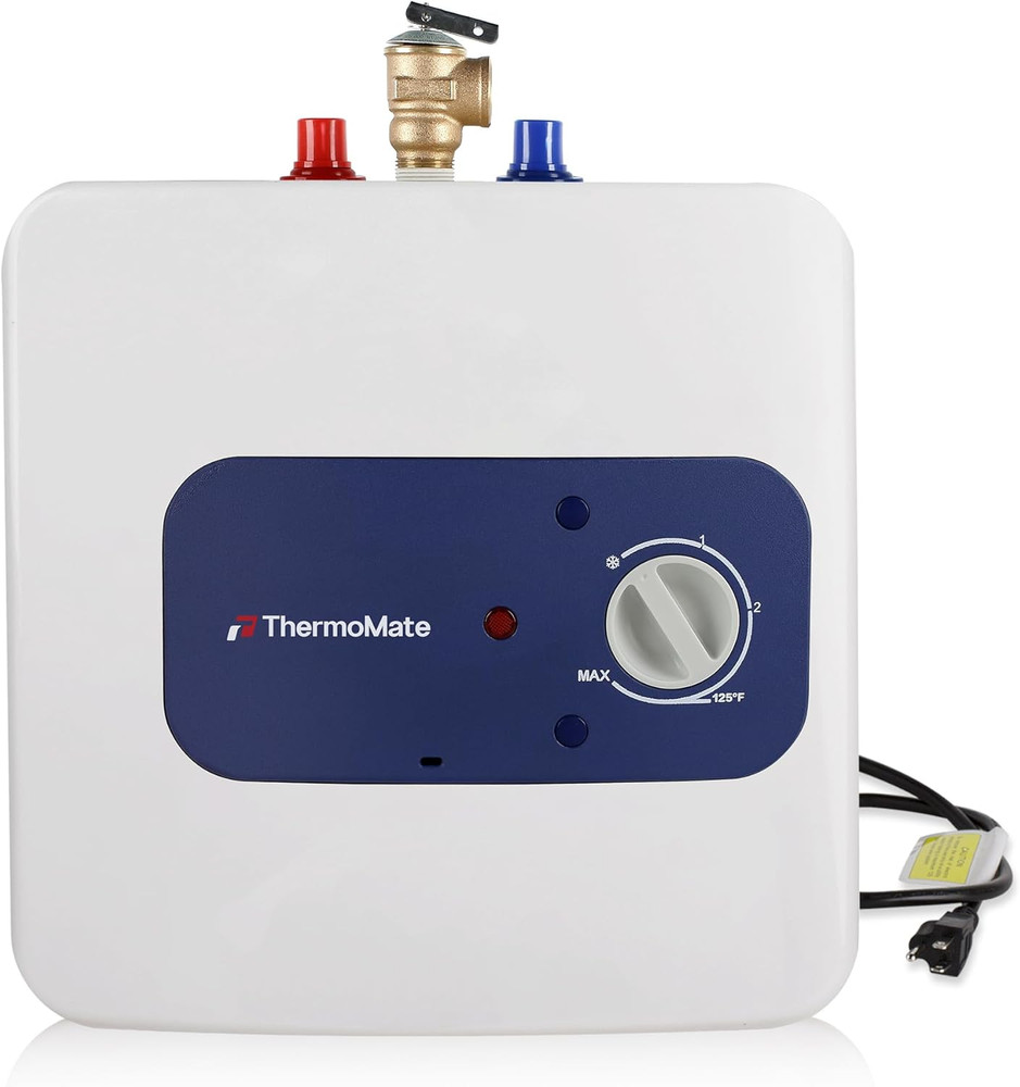Electric Mini Tank Water Heater UL Listed, Thermomate 2.5 Gallons Small under Si