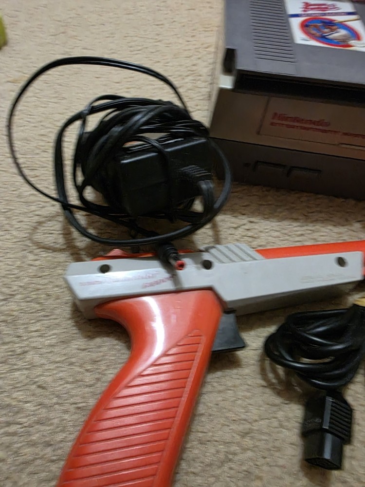 Nintendo Entertainment System Bundle w/ Controllers, Zapper, Super Mario, TMNT