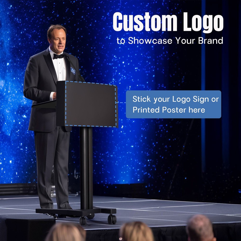 Yessources 25"x14" Front Panel for Mobile Lectern Podium Stand PC Mobile Cart