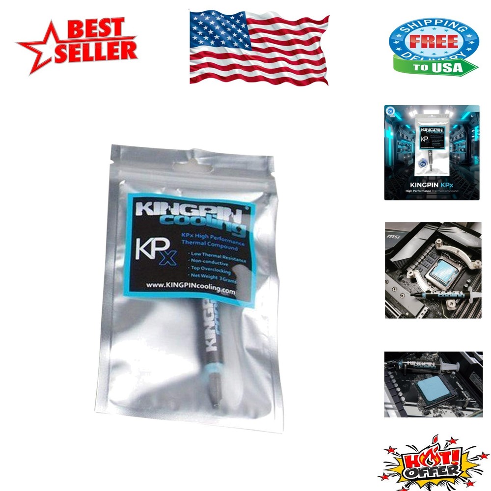 KPx High Performance Thermal Paste (3g) - Perfect for Liquid Cooling Solutions
