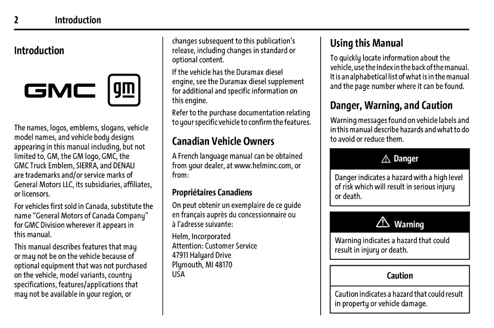 2025 GMC Sierra/Denali 1500 Owners Manual User Guide Reference Operator Book