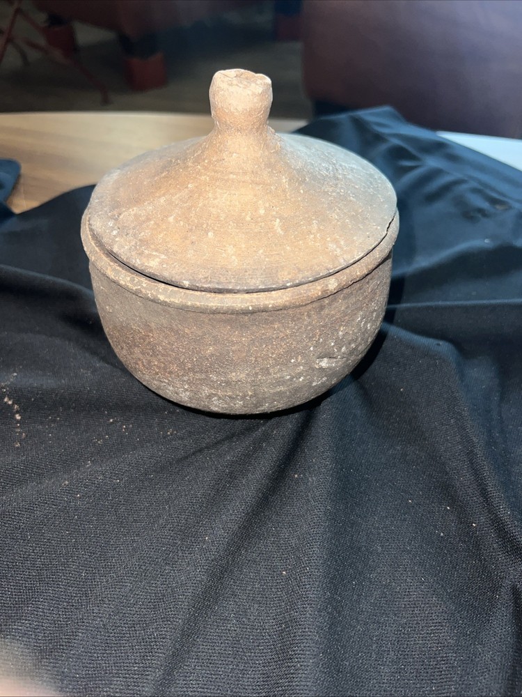 Antique Turkish Covered Clay Pot