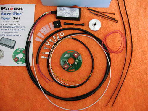 PAZON ELECTRONIC IGNITION 6 volt singles + casing side points Triumph BSA