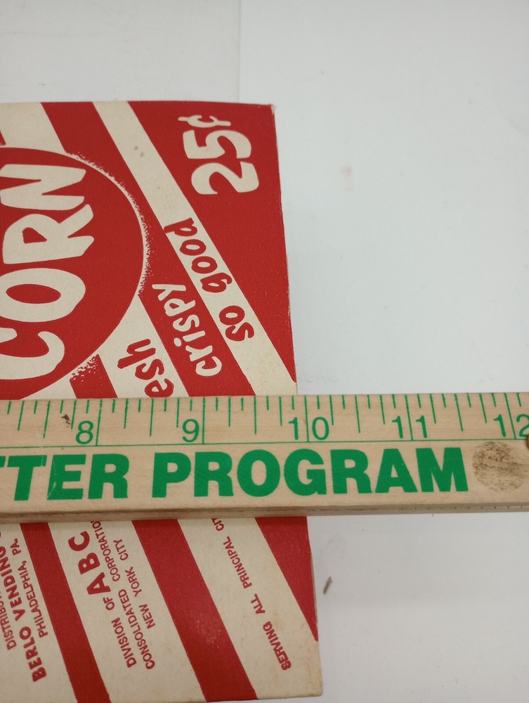 Vintage "Dee-Lish Pop Corn" Popcorn Box Unused