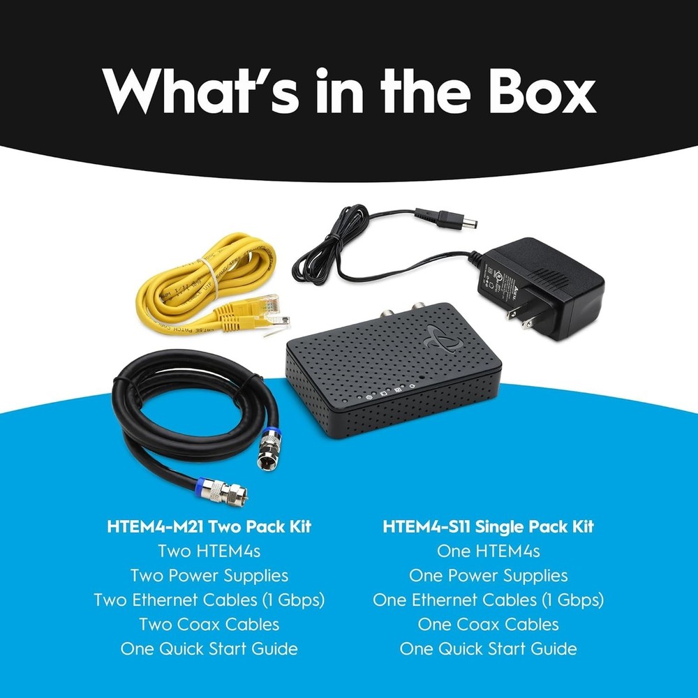 MoCA 2.5 Network Adapter 2-Pack - Up to 1 Gbps