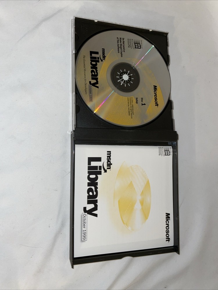 Microsoft msdn Library October 1999 ~ CD-ROM 3 Disc For Windows 98 NT