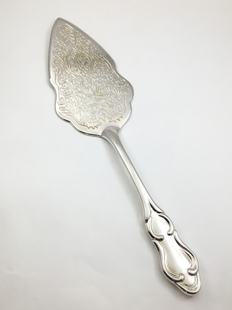 GODINGER GOI25 Silverplate Scrolls Cake Pie Server 11 1/2"