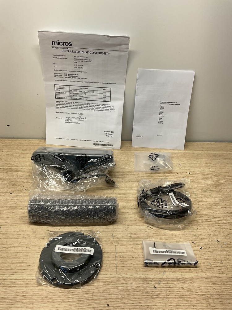 NEW MICROS SYSTEM POLE DISPLAY 500827-007 /GAR750