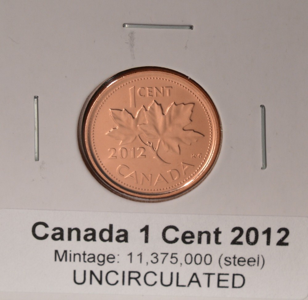 2012 Canada Penny - Magnetic (steel) - Uncirculated