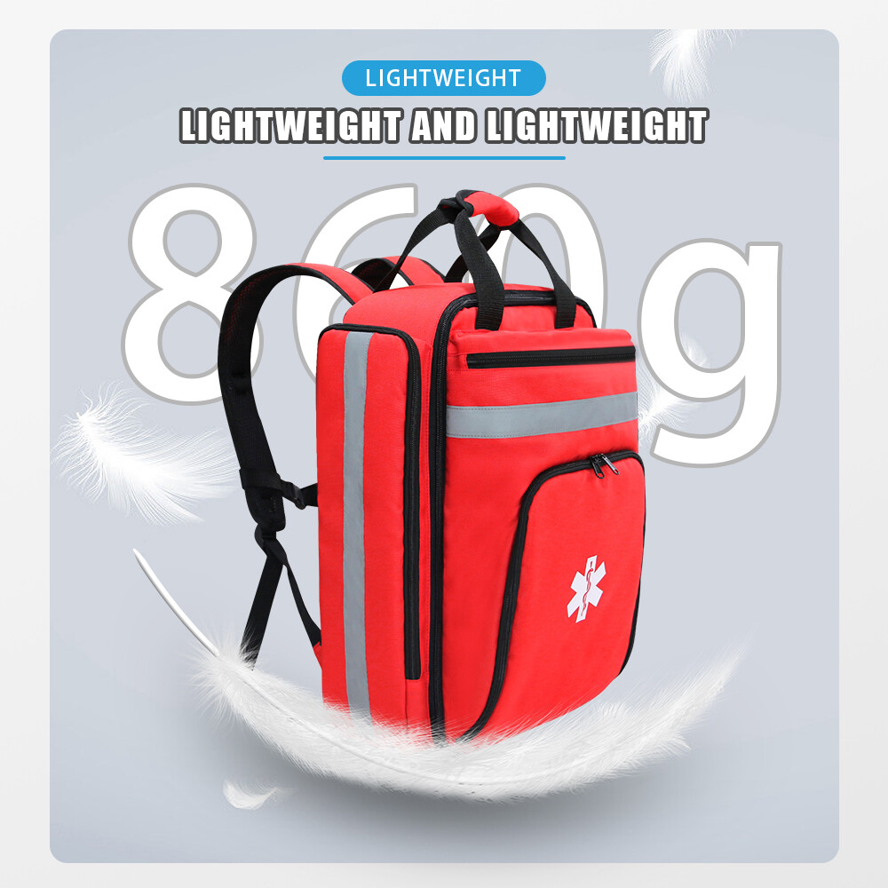 First Aid Bag Emergency Backpack Large Capacity Sorted Storage Survival