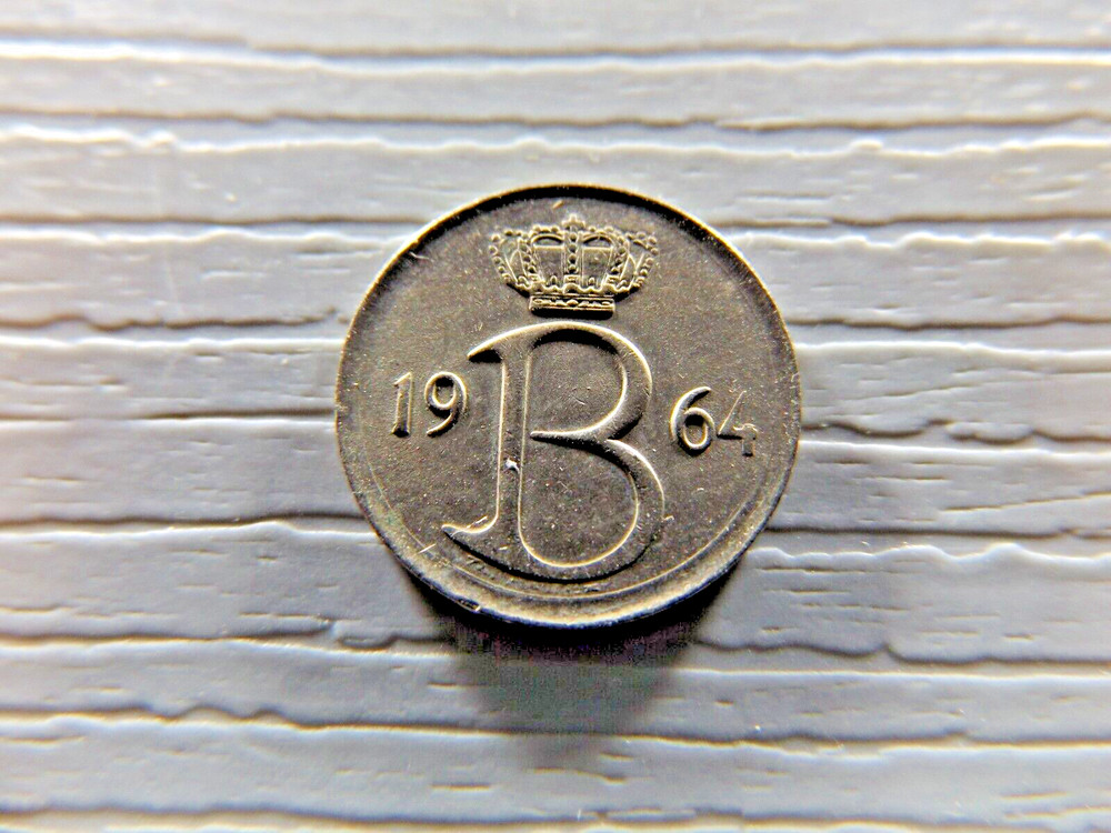 BELGIUM 1964 25 CENTIMES