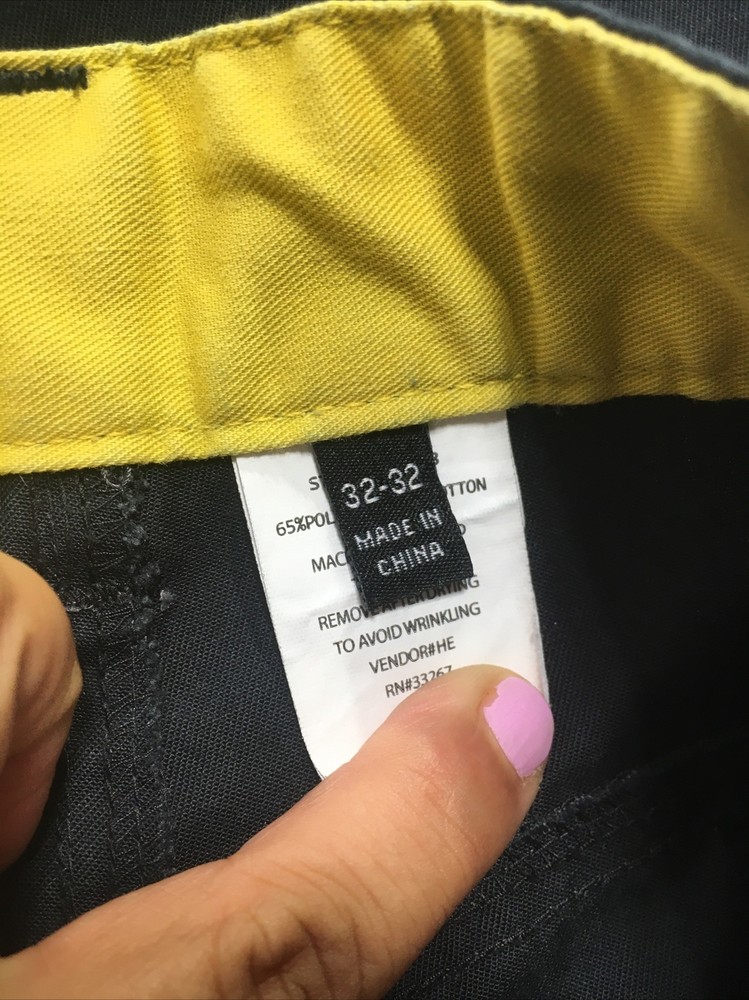 Timeless Elements For McDonalds Men Size 32X32 Black Work Employee Uniform Pants