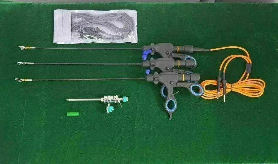 6pc Laparoscopic Bipolar Forceps with Cable Reusable Surcal Instments