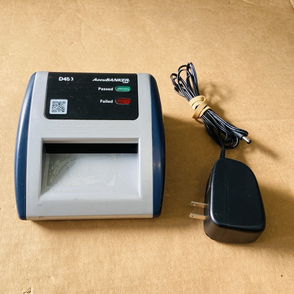 AccuBANKER ISA D450 Counterfeit Bill Detector w 5-Point Detection Methods Works