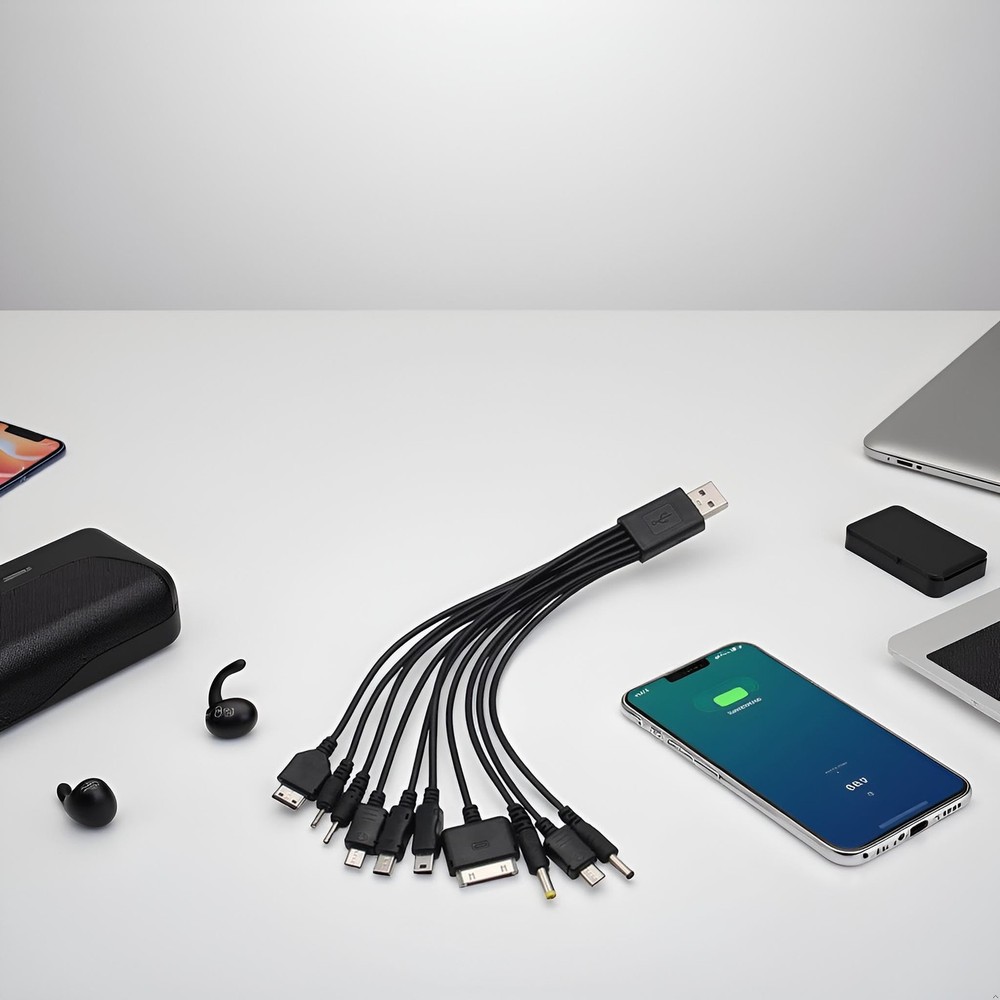 PurYupearl Black 10 in 1 Universal USB Cable, Multiple