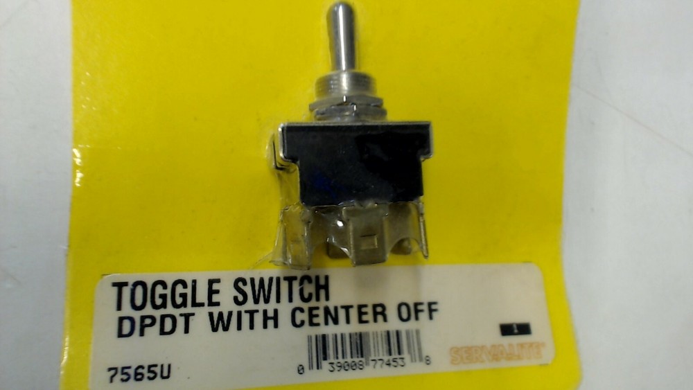 7565U DPDT Center Off Toggle Switch